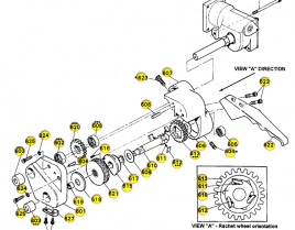 Feedwheel Gear Housing Assembly