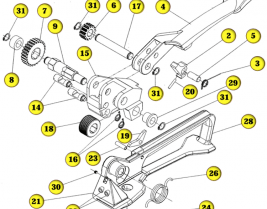 MIP-1620 Feedwheel Pusher Steel Strap Tensioner