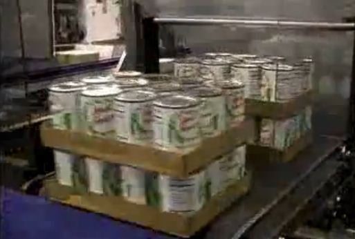 Video: Model 45TW-28 Tray Shrink Wrapper Wrapping Boxes of Cans