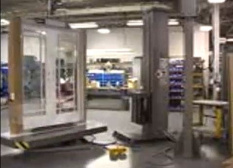 Video: Sidewinder 4 Semi-Automatic Stretch Film Wrapper Wrapping a Window